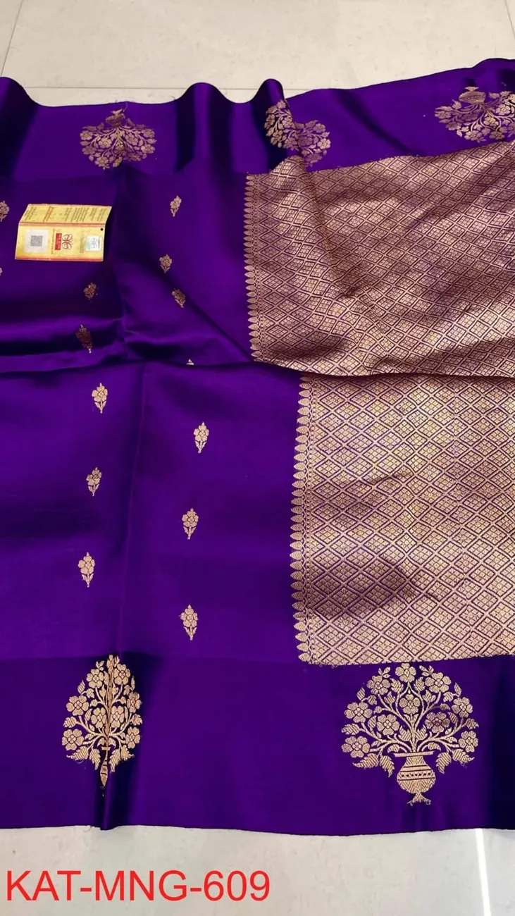 Amethyst Butta Silk Saree